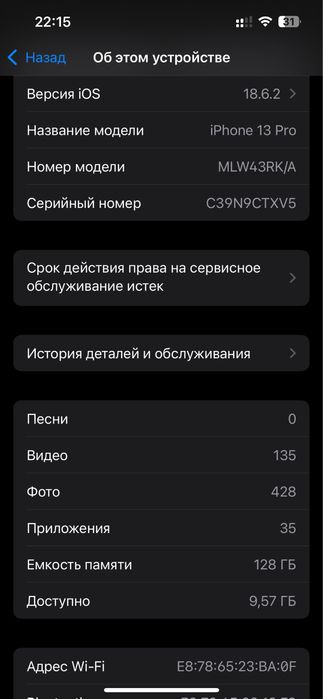 Айфон 13 про 128г