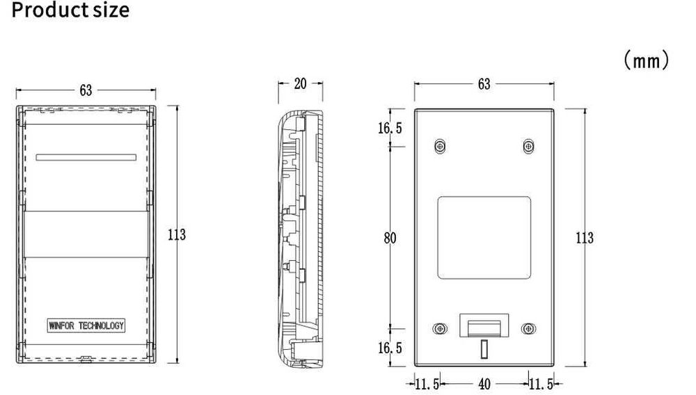 Ручной датчик контроля доступа (CNB-201)