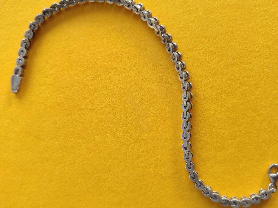 Дамска верижка гривна сребро