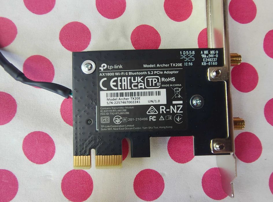 Placa de retea wireless TP-LINK Archer TX20E Dual-Band WiFi 6