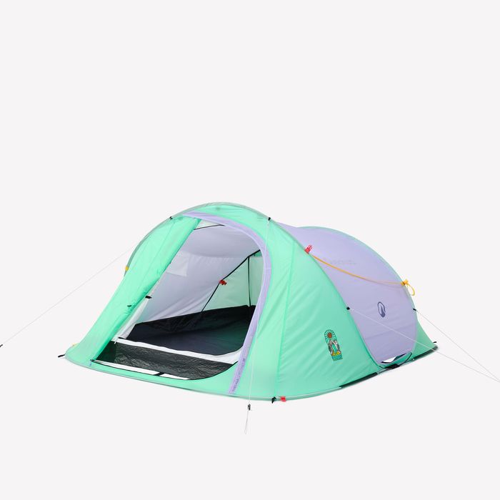 Cort Camping 2 Seconds 3 Persoane Summer - produs resigilat Decathlon