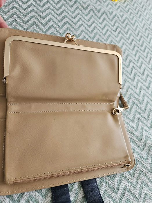 Портмоне тъмно синьо