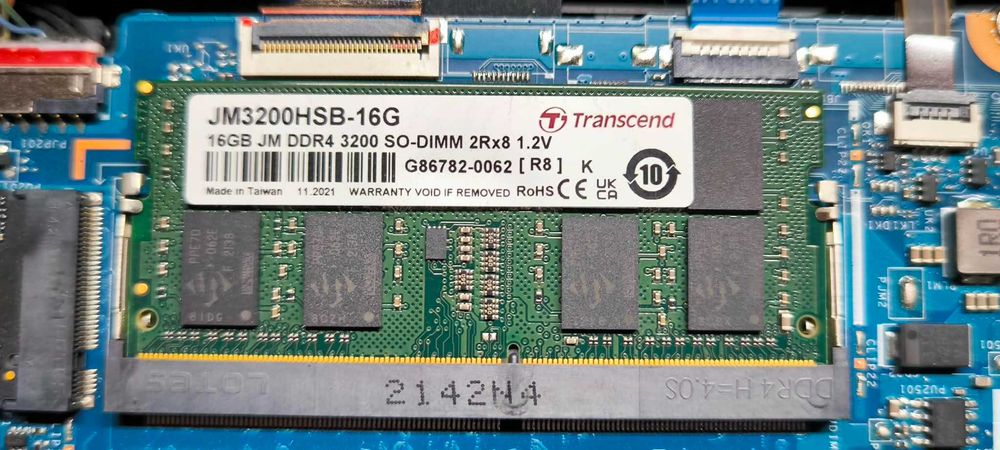 Продава се памет за лаптоп Transcend 32GB DDR4 3200MHz SODIMM