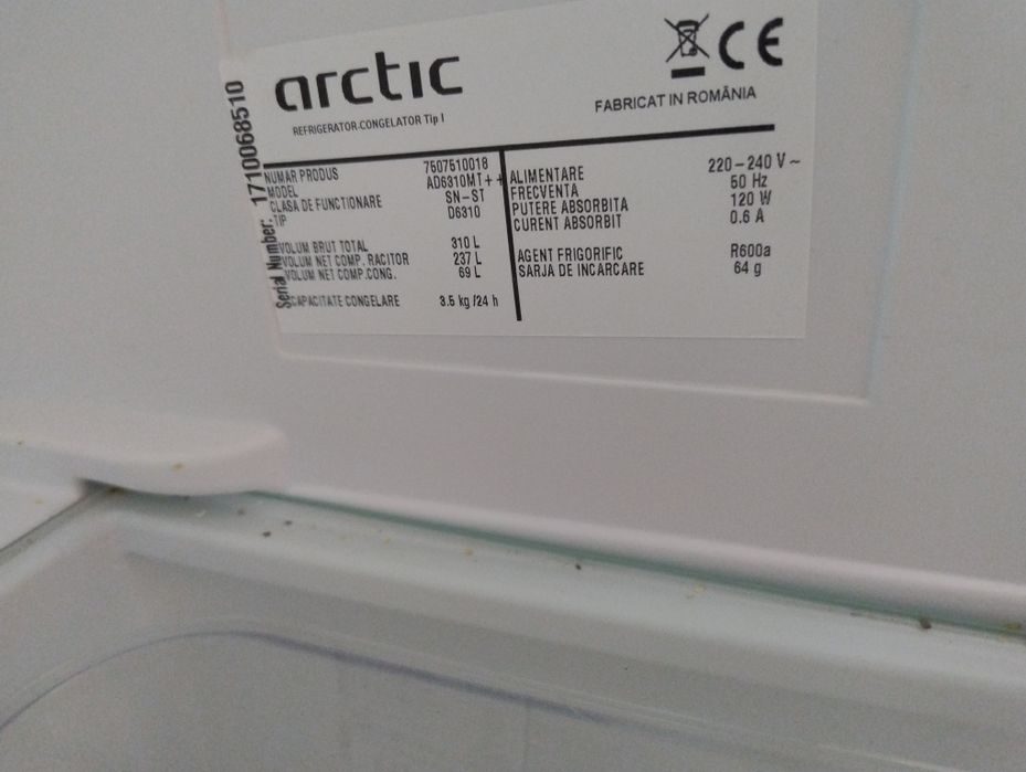 Frigider cu 2 uși Arctic