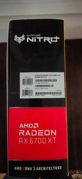 Placa video Sapphire Nitro +AMD Radeon Rx 6700 XT