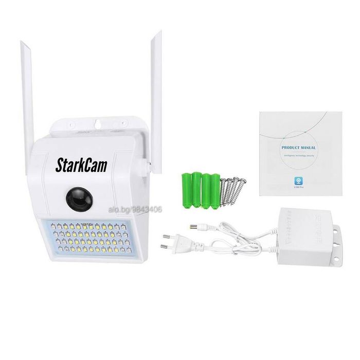 Мощен LED Прожектор с WiFi камера ICSEE градинска лампа осветление