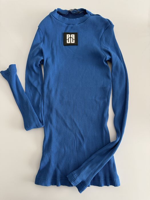 Синя рипсена блуза Pause като нова