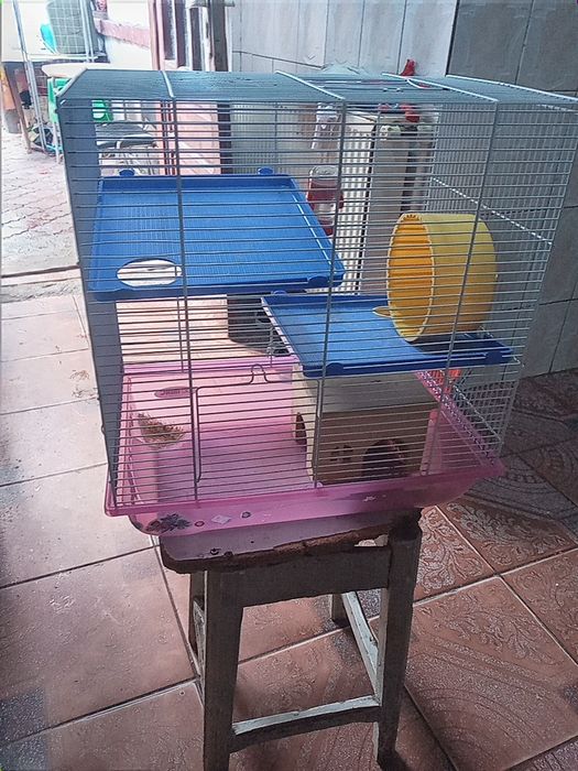 Cușcă hamster cu accesorii