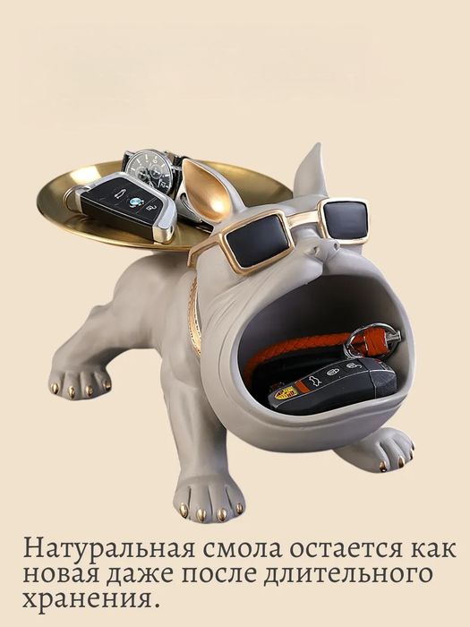 Статуэтка  подставка бульдог