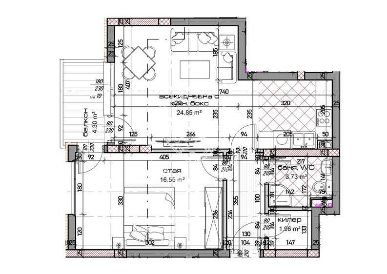 Продава се Двустаен апартамент в Варна, Младост 1 - 79 кв.м за 1138 €/кв.м - Снимка #1