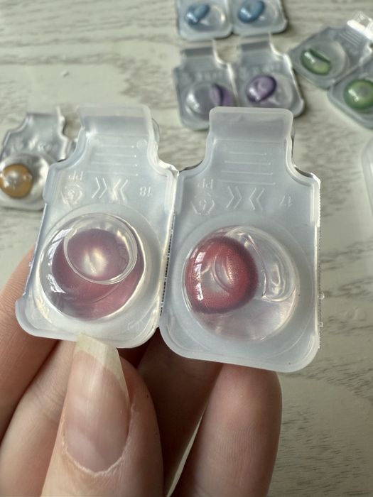 Линзы цветные нулёвки