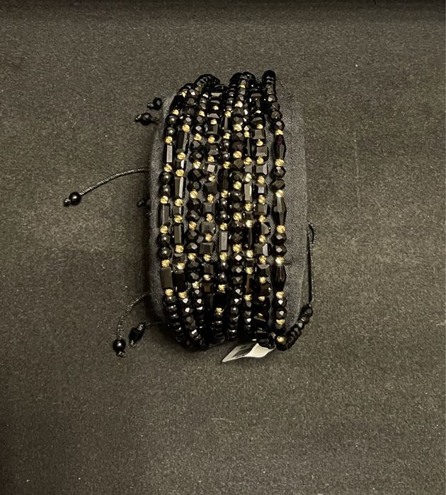 Cadoul ideal / Brățara aur 14k cu bile și șnur. Diverse modele.