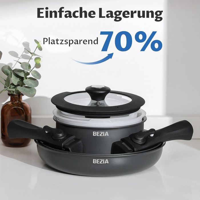 К-кт от 10 части съдове за готвене с незалепващо покритие, BEZIA