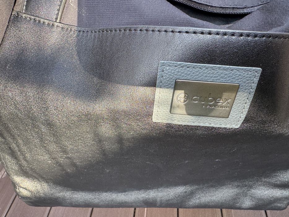 Количка Cybex Priam 4 Chrome  Brown кафява кожа+скеле на седалка