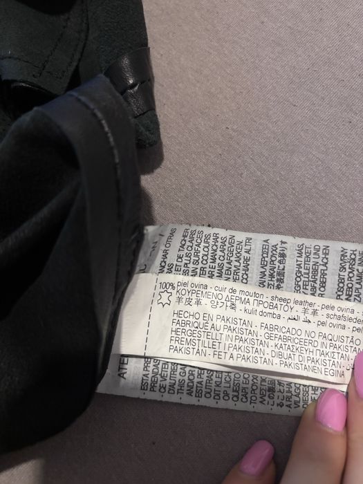 Trench negru din 100% piele naturală