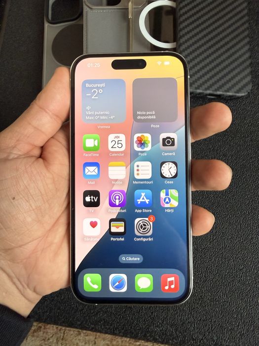 Iphone 15 Pro White Titanium 128 GB Doar eSIM