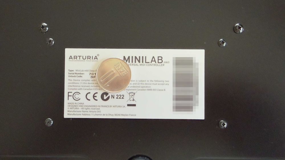 Arturia MiniLab MkII Deep Black — MIDI контролер 25 клавиша, тествана