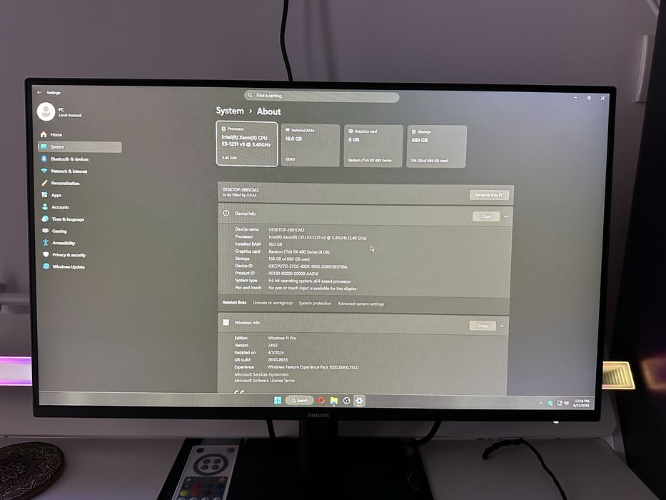 Vand setup de gaming!