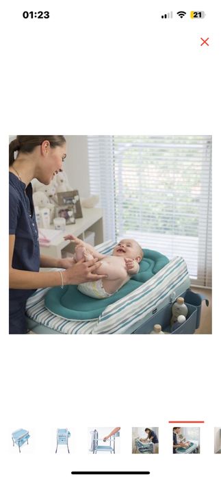 Детская ванночка+пеленальный столик