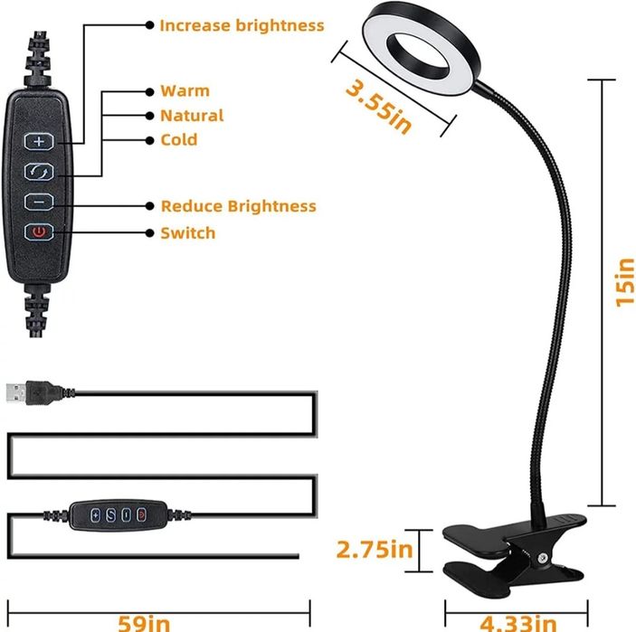 Продается LED лампа с гибким штативом