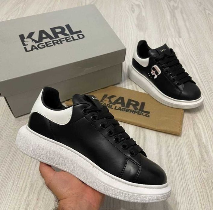 Adidasi Karl Alb si negru - 36-45 - Verificare colet