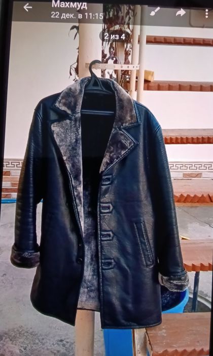 Кожаная куртка.56размер.