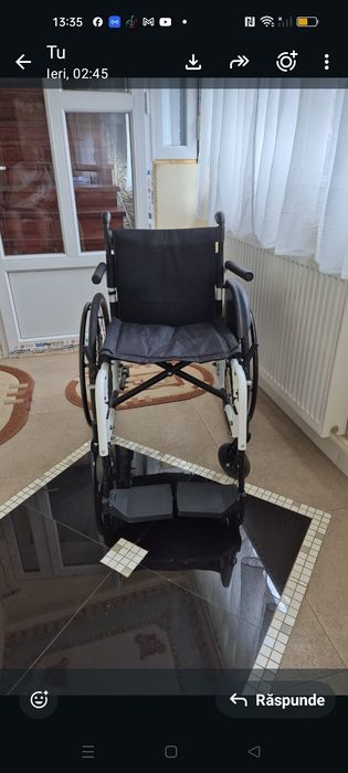 2 Scaun rulant  din aluminiu