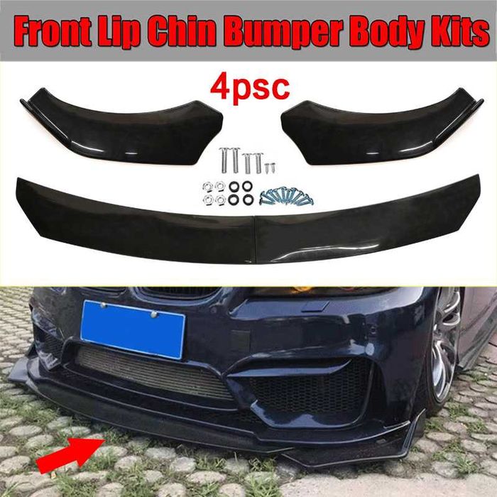 Spoiler[LIP]/prelungire bara fata tuning [negru lucios]