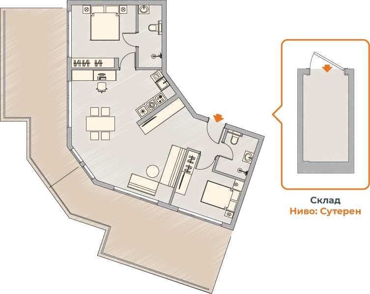 Продава се Тристаен апартамент в София, в.з. Малинова долина - 172 кв.м за 1492 €/кв.м - Снимка #5