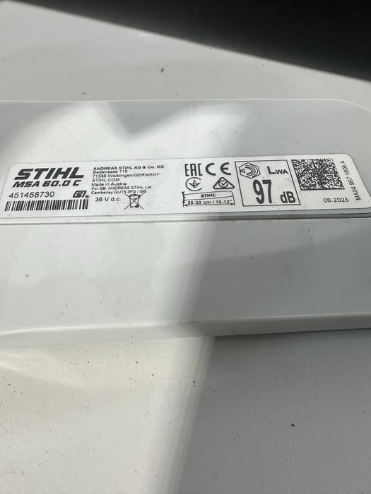 Stihl MSA 60 C drujba acumulator/ baterie taiat lemn