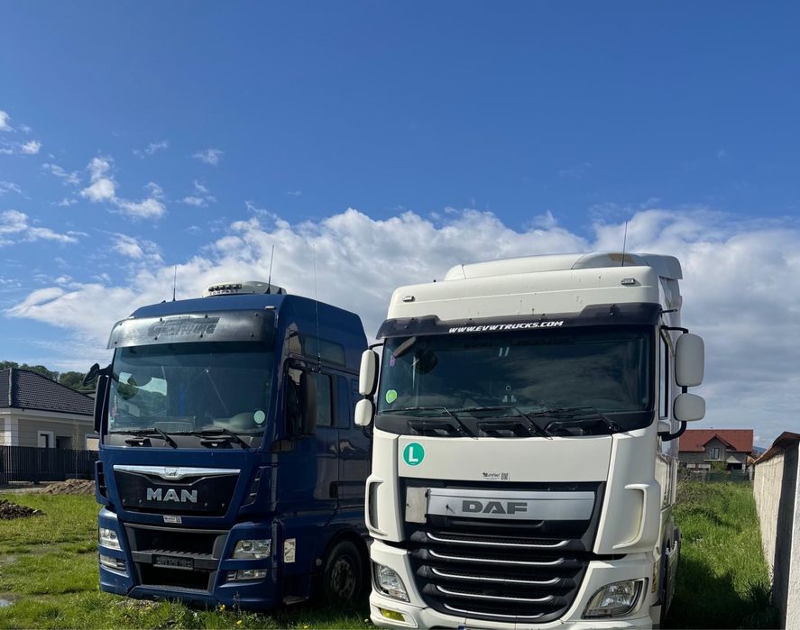 MAN tgx xxl euro6 si Daf xf 460.