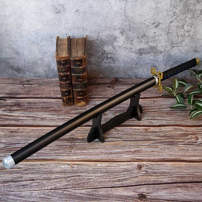 Нов Меч Декорация Катана -  Сабя със Стойка - 74см