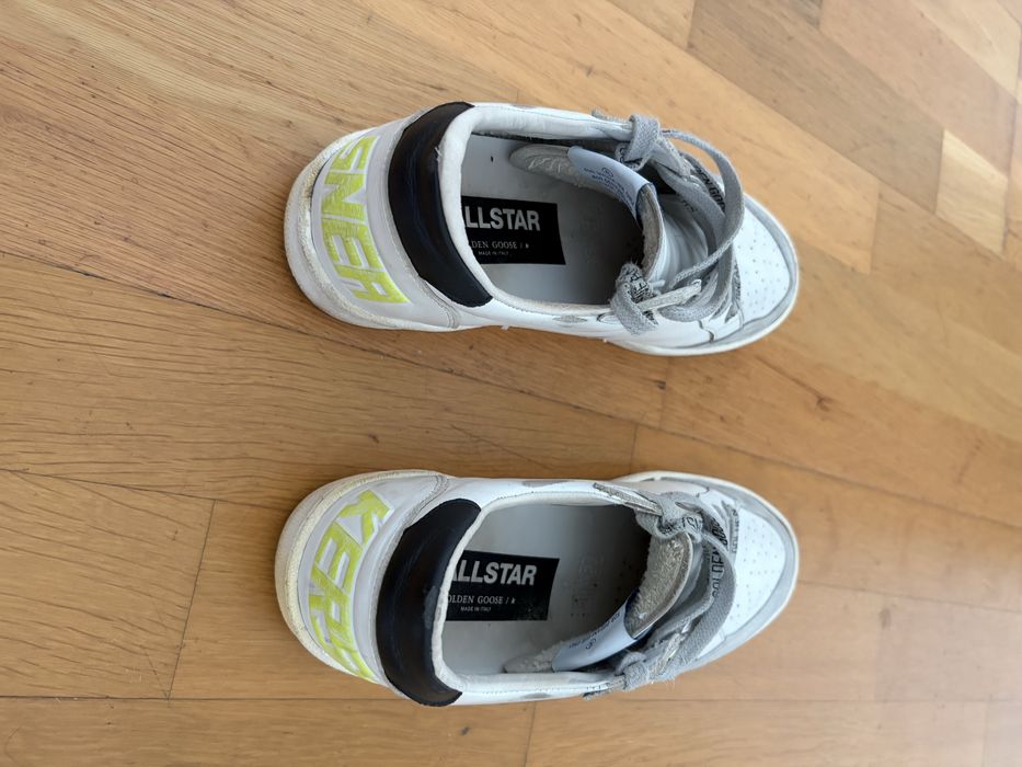 Sneakers Golden Goose Ball Star – Alb și Galben Fluorescent – Mărimea EU 40
