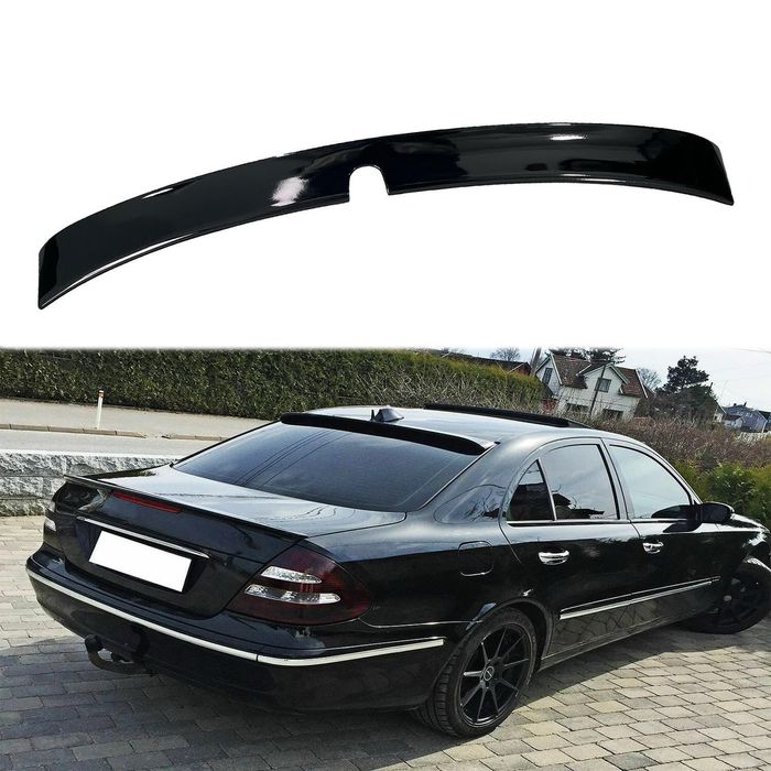 Спойлер за задно стъкло за Mercedes E Class W211 черен пиано лак