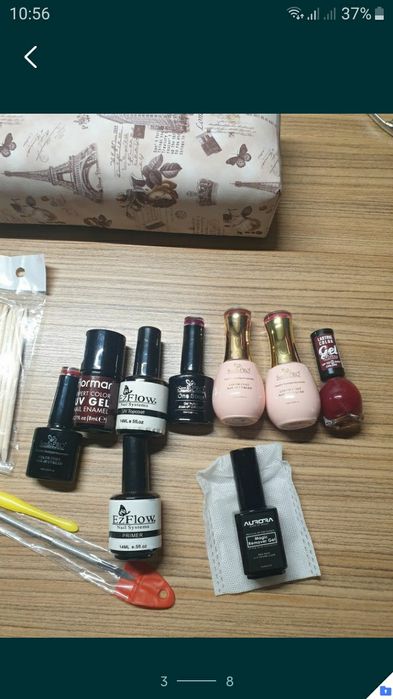 Kit manichiura pedichiura semipermanenta sau cu gel, accesorii