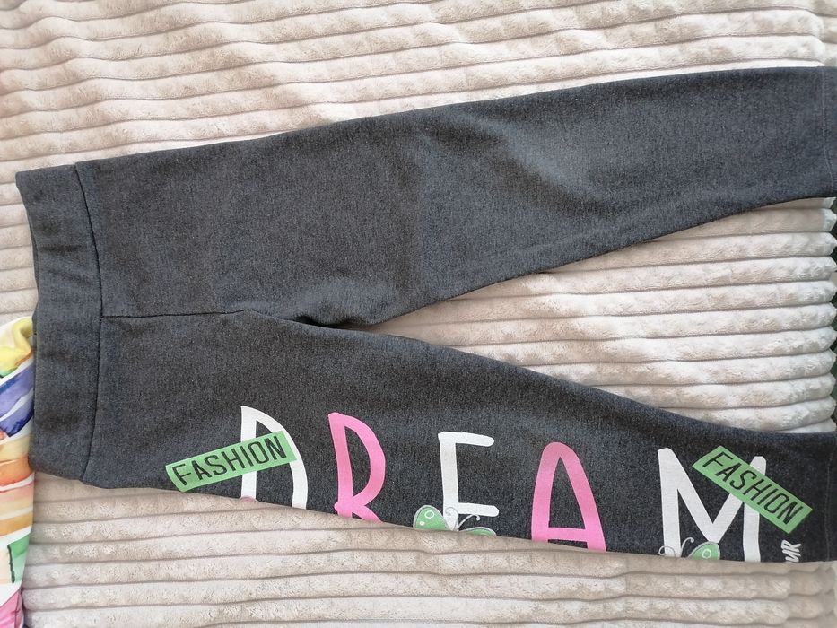 2 бр. плътни детски панталони + блуза за момиче размер 104