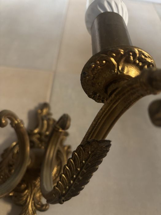 Месингов аплик с две крушки