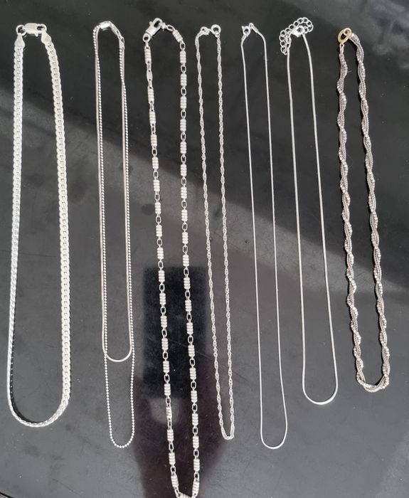 Сребърни синджири пръстени обеци гривни сребро подарък Silver  бижута