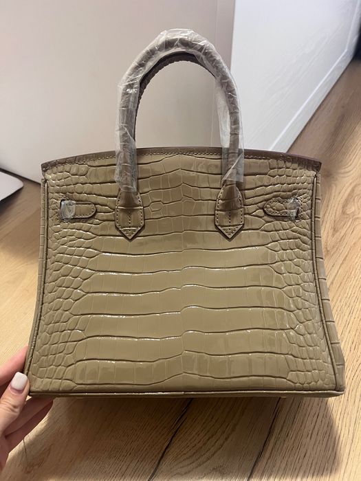Бежова чанта hermes