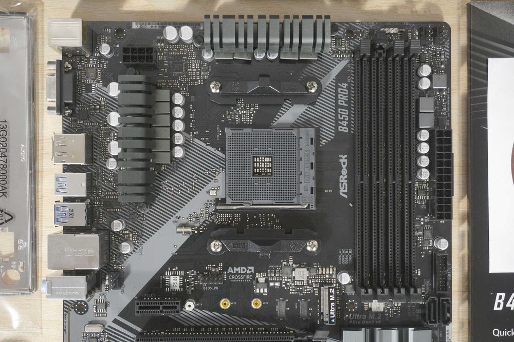 AM4 Motherboard B450 AsRock Pro4 / Вкл.ДДС