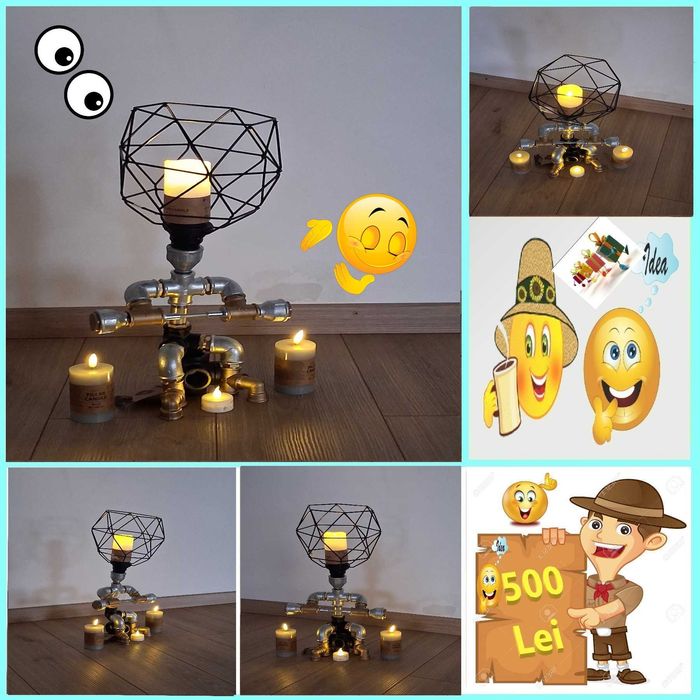 Aplica Veioza Lampa Bar Cafenea Casa Curte Gradima Stil Industrial