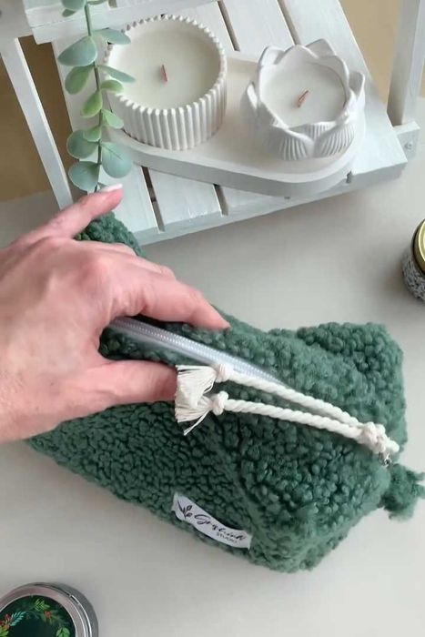 Косметичка тедди ручной работы