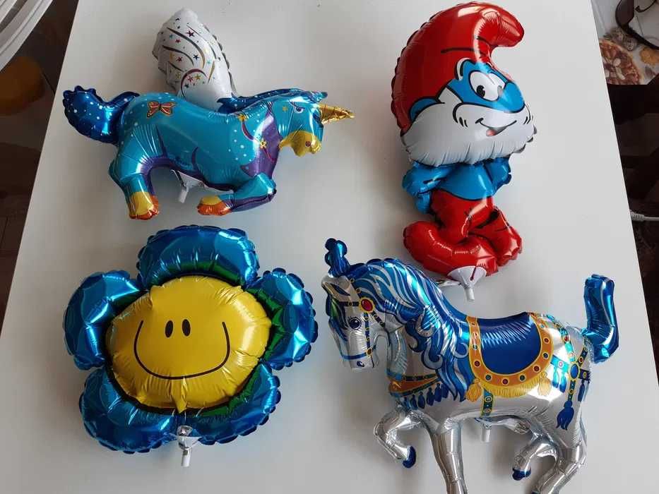 Балони фолиеви надути с въздух, на пръчка