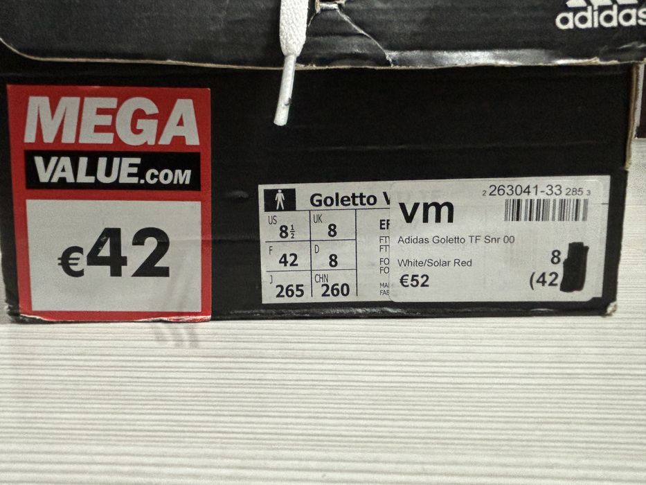 Vând Ghete fotbal Adidas Goletto TF Snr 00 mărimea 42