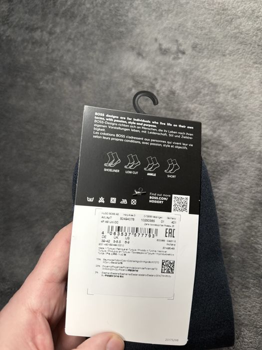 BOSS set 4 perechi sosete scurte bleumarin marimea 39-42 noi originale