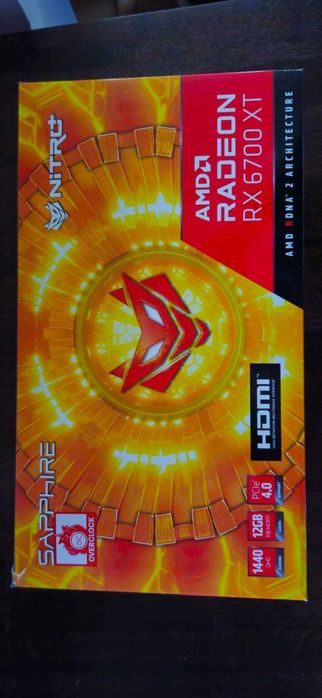 Placa video Sapphire Nitro +AMD Radeon Rx 6700 XT