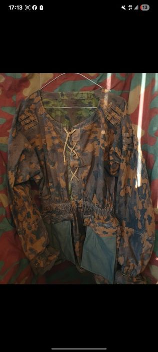Bluză de camuflaj germană WW2 M42 Smock – camuflaj Eichentarn