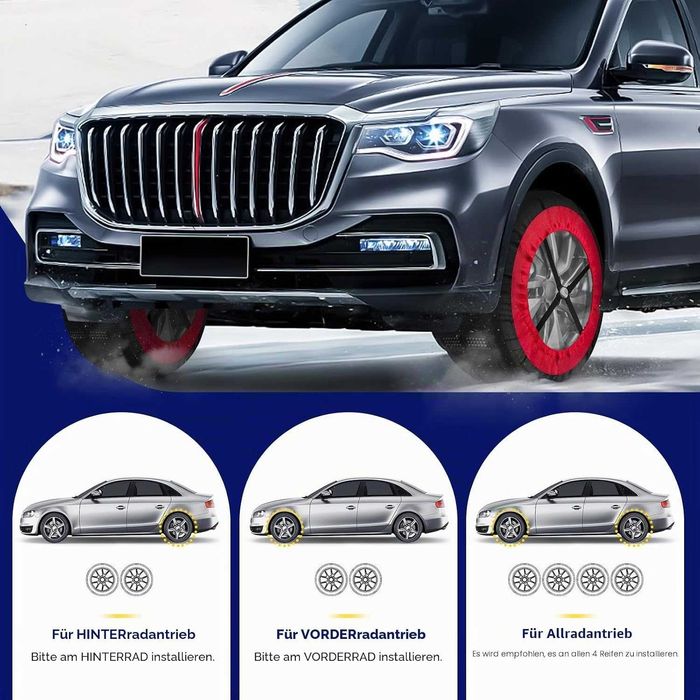 Huse antiderapante textile pentru zăpadă highsam Super Grip