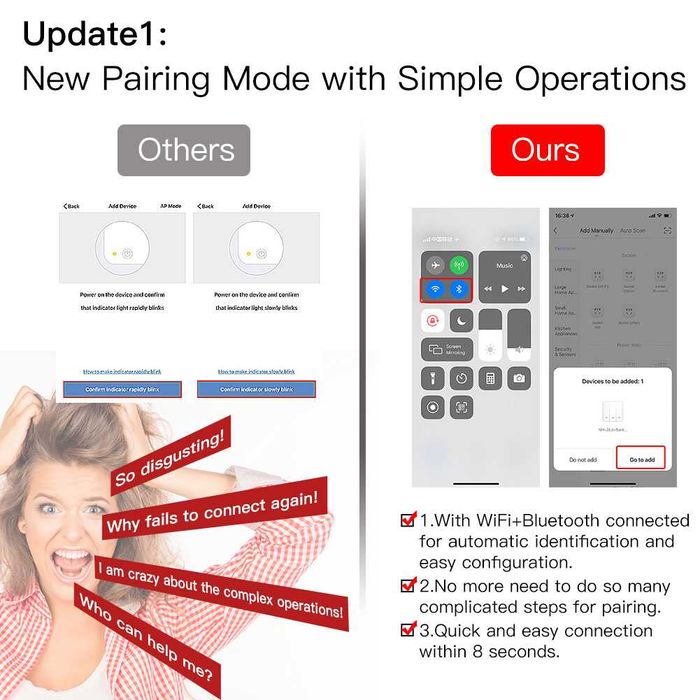 Intrerupator WiFi+BLE TUYA pano sticla cu/fara nul cap scara