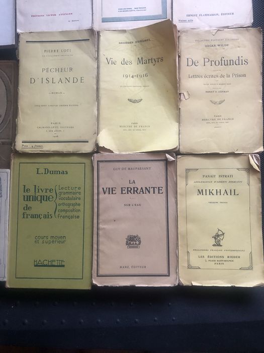 Carti in limba franceza ediții 1923-1928